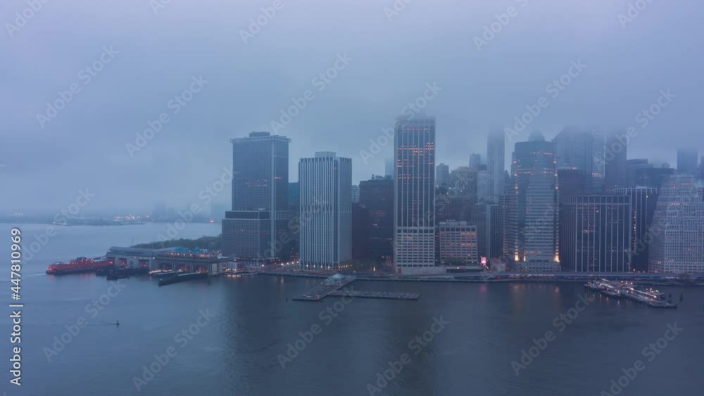 Financial District Hyperlapse on a foggy morning Financial District Hyperlapse on a foggy morning