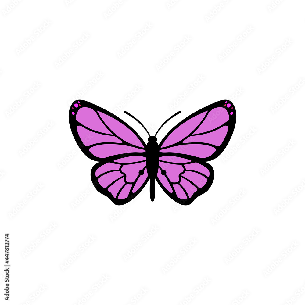 Butterfly icon design template vector isolated illustration Butterfly icon design template vector isolated illustration