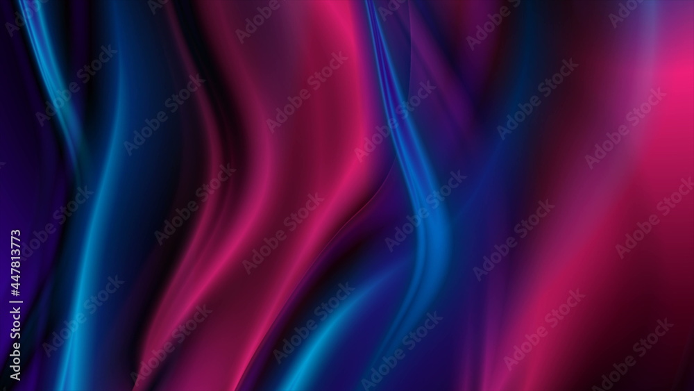 Obraz premium Abstract blue purple liquid blurred waves background