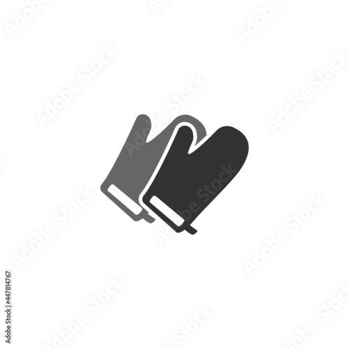 Kitchen gloves icon design template vector isolated illustration