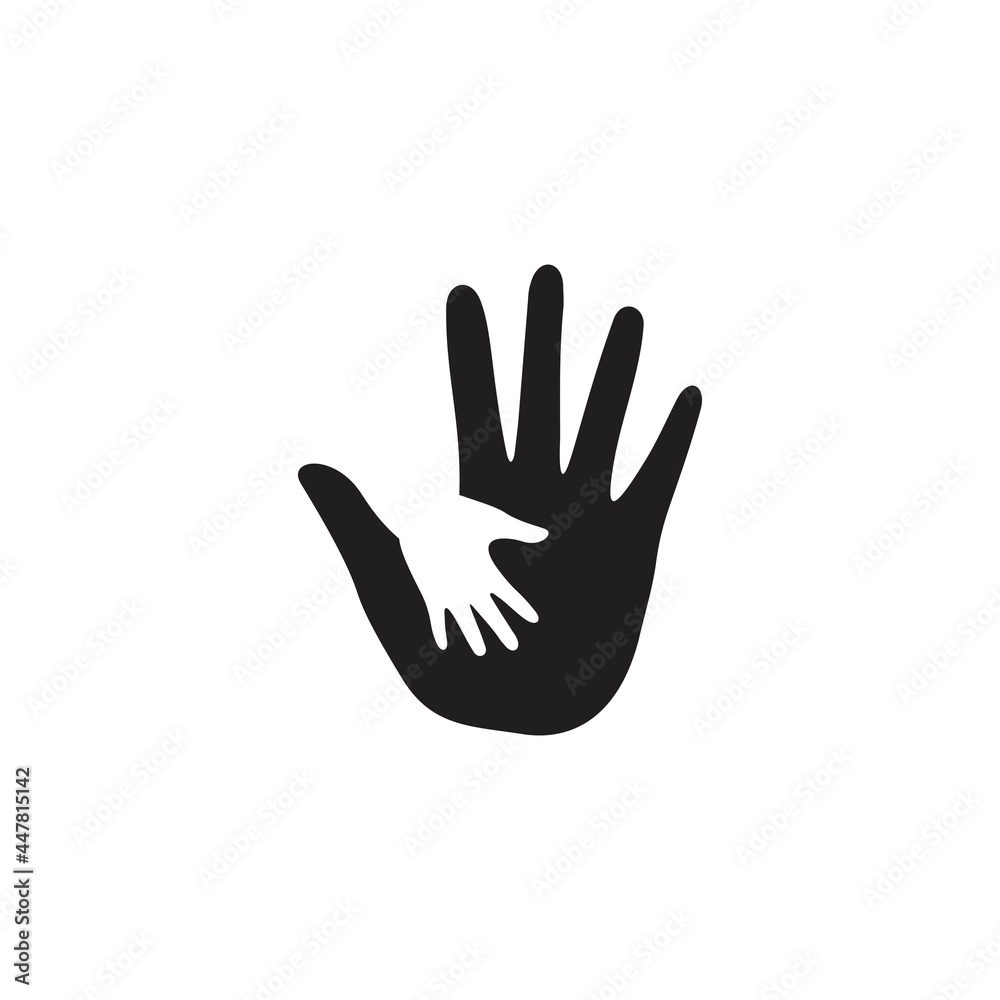 vector hand logo design concept vector vector hand logo design concept vector