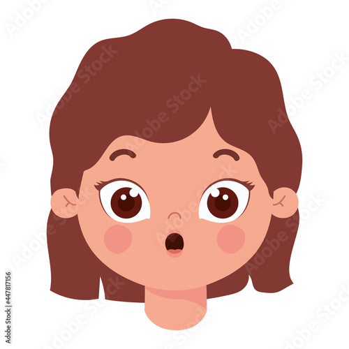 surprised female child