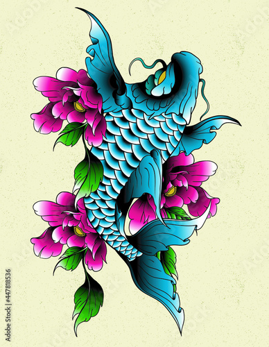 koi fish japan tattoo