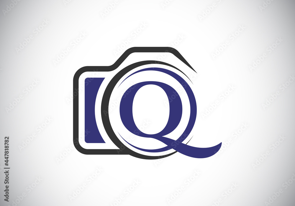 Initial Q monogram letter alphabet with a camera icon. Photography logo vector illustration. Modern logo design for photography business, and company identity. Initial Q monogram letter alphabet with a camera icon. Photography logo vector illustration. Modern logo design for photography business, and company identity.