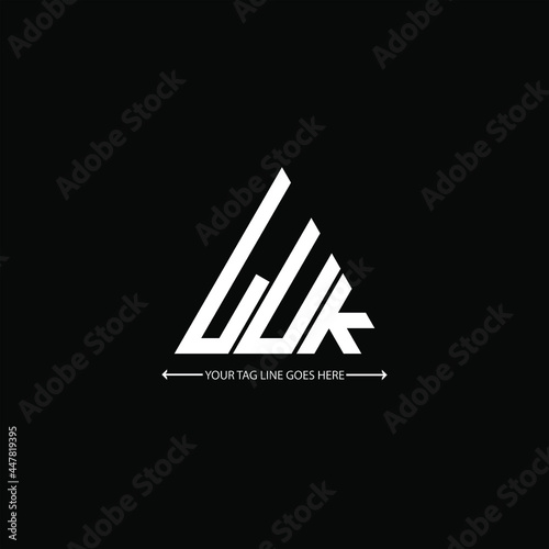 LUK letter logo creative design. LUK unique design