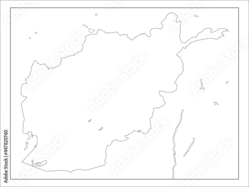 アフガニスタンの地図です