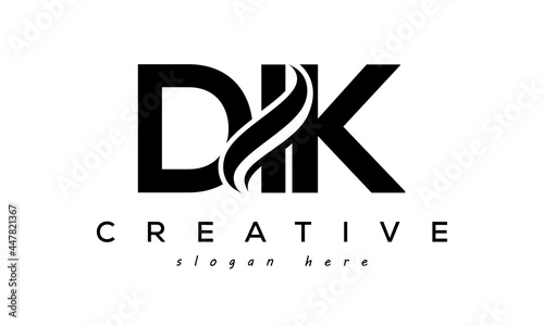 Letter DIK creative logo design vector	