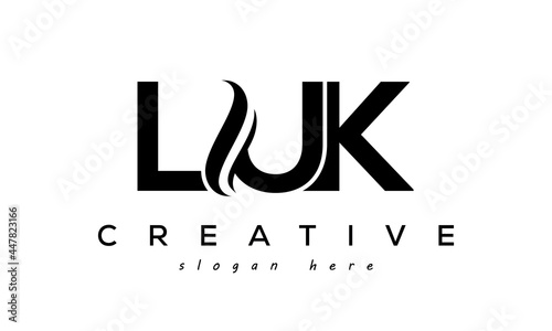 Letter LUK creative logo design vector	