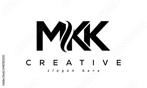 Letter MKK creative logo design vector	 photo