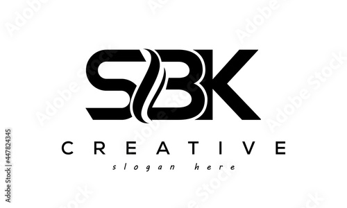 Letter  SBK creative logo design vector	 photo