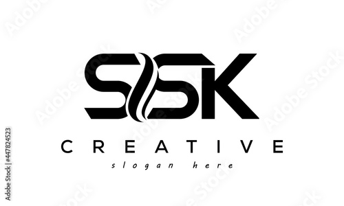 Letter  SSK creative logo design vector	 photo