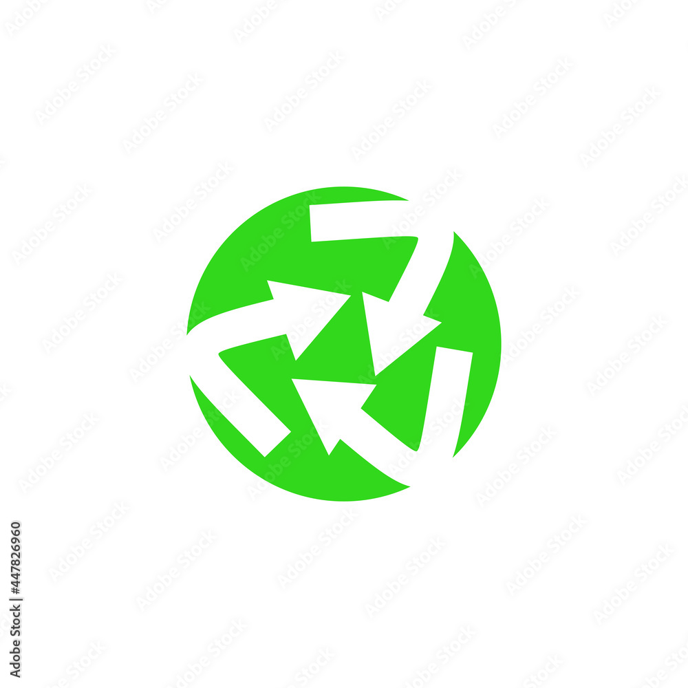 Obraz premium Recycled product logo design template
