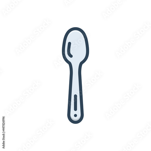 Color illustration icon for tablespoon