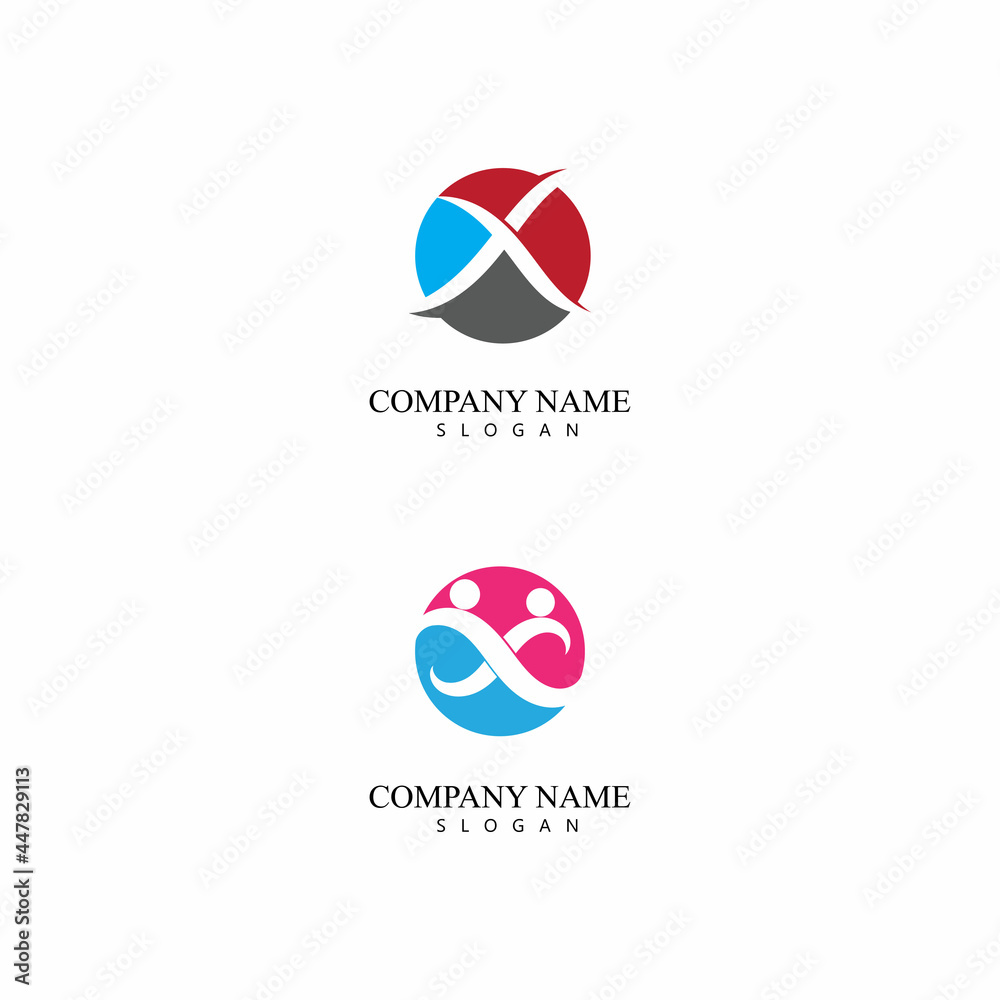 X Letter Logo Template vector icon illustration design X Letter Logo Template vector icon illustration design