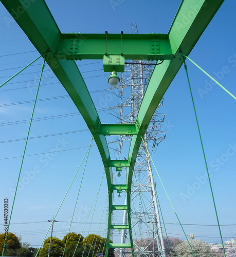 The bridge of green iron