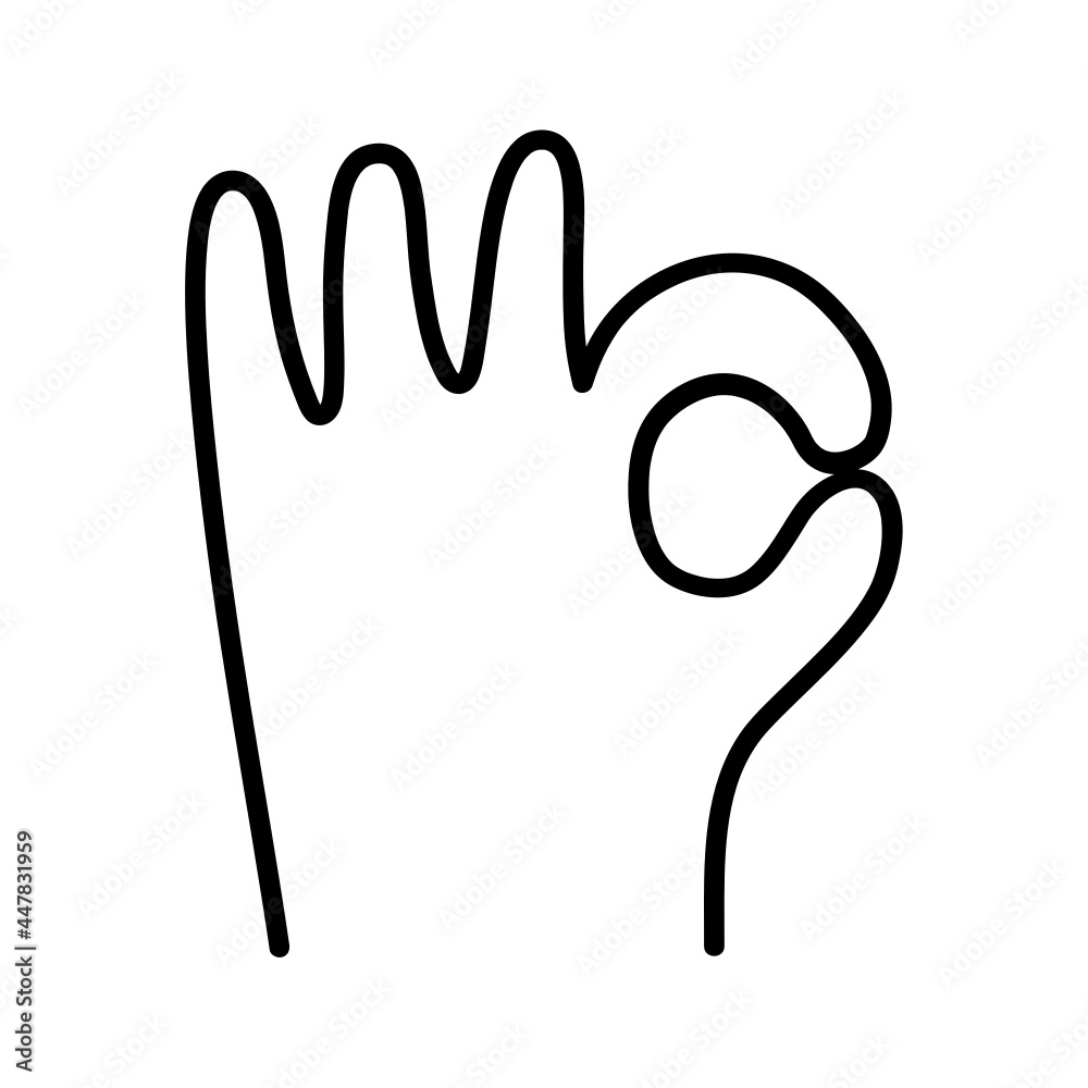 Obraz premium Okay Gesture