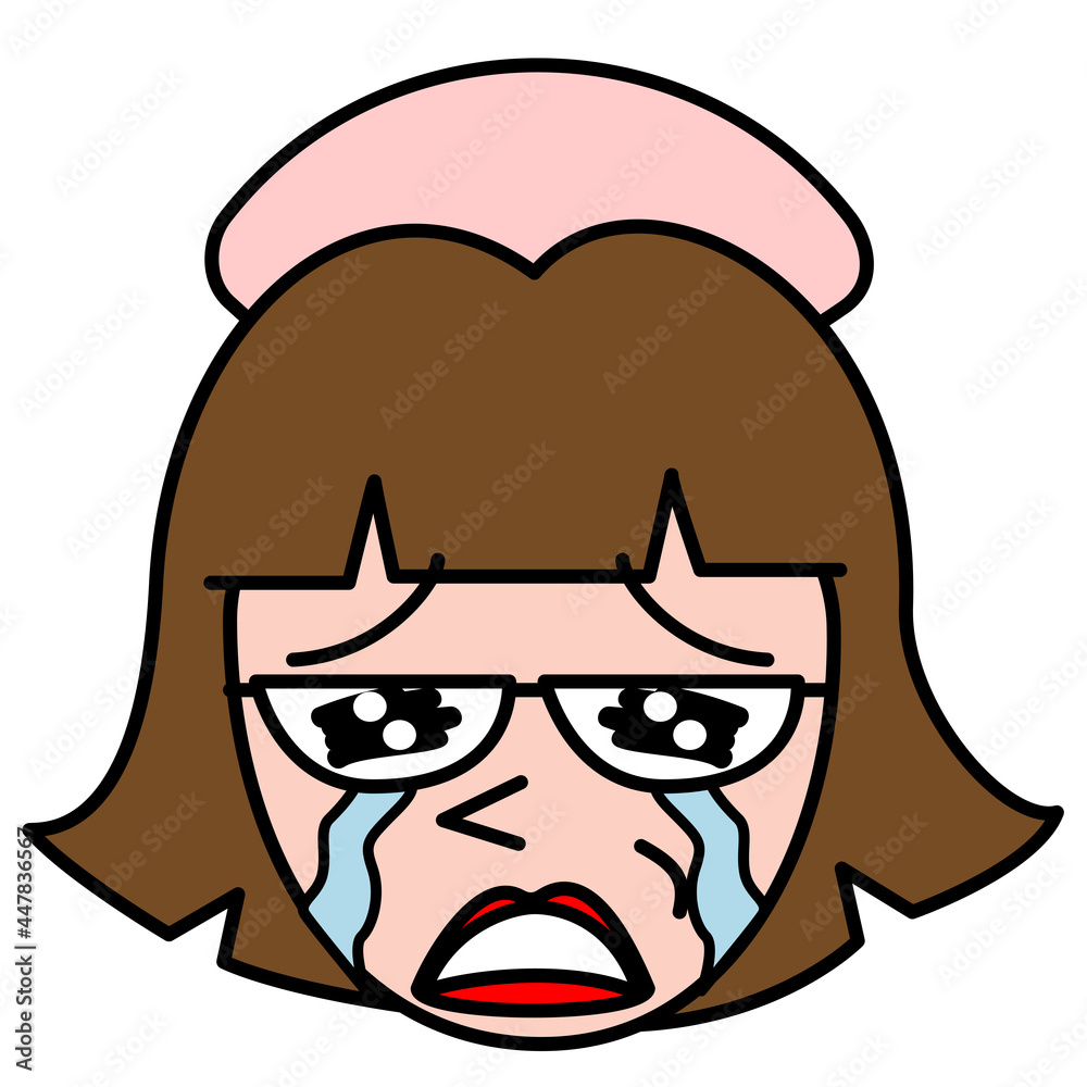 看護師 ナース 表情 喜怒哀楽 おもしろい イラスト素材 看護師 ナース 表情 喜怒哀楽 おもしろい イラスト素材