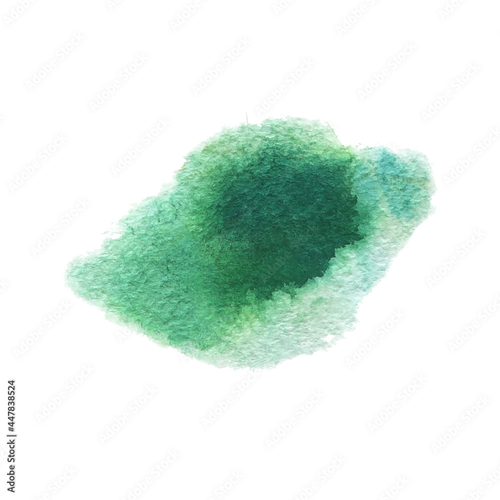 Fototapeta premium Watercolor Vector Paint Stain. Realistic Hand drawn wet bhush stroke.