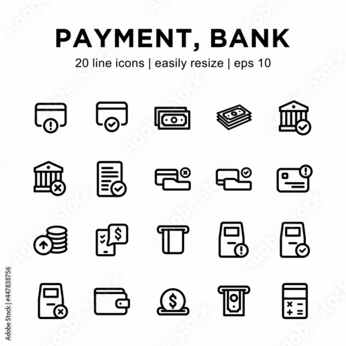 icon set related to payment