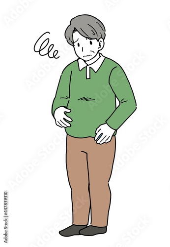 肥満男性のイラスト