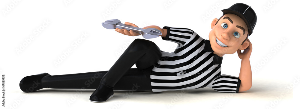 Fun 3D Illustration of an american Referee Fun 3D Illustration of an american Referee