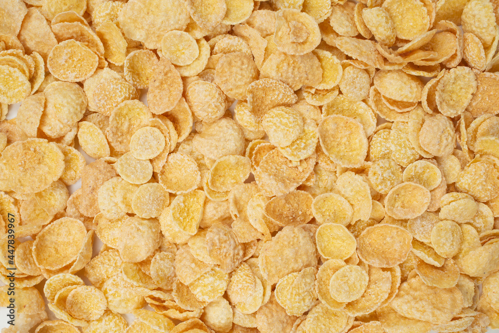 corn flakes background top view corn flakes background top view