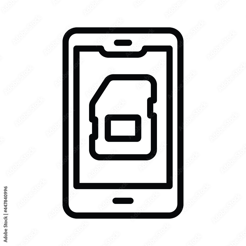 Mobile Memory card icon