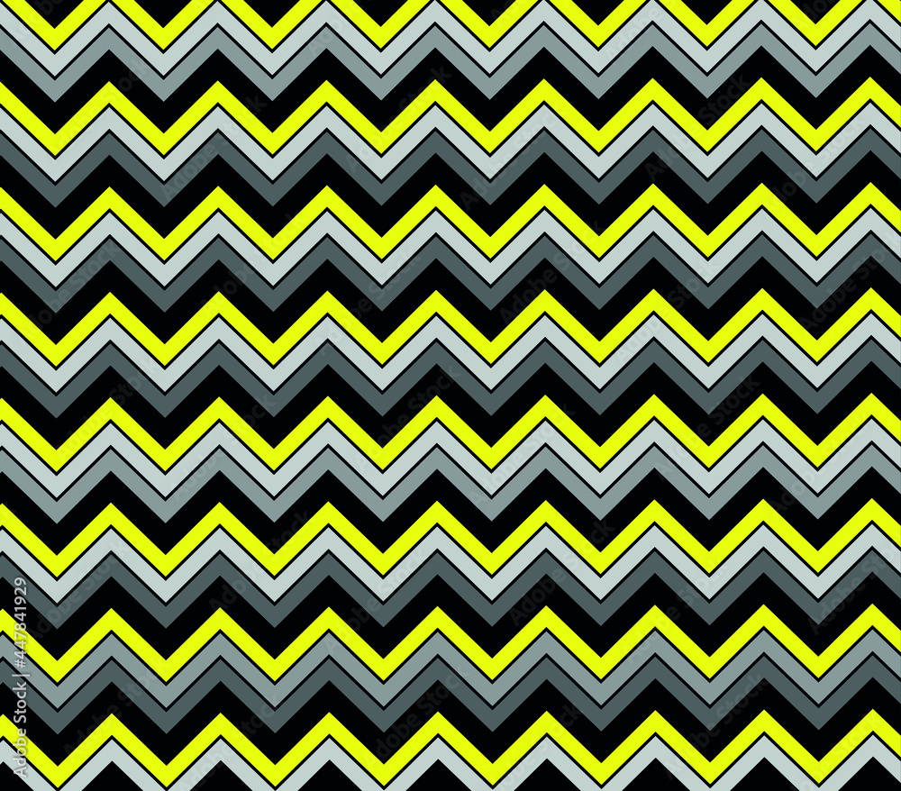 Geometric zigzag lines pattern illutration background.