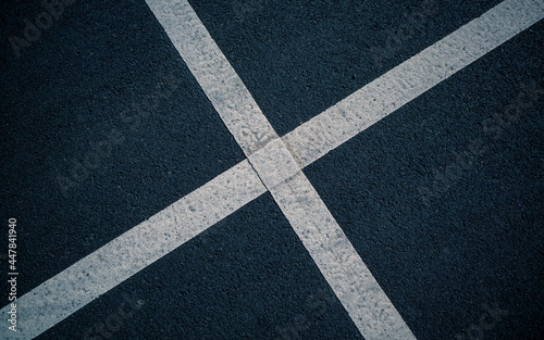 Lines on a road