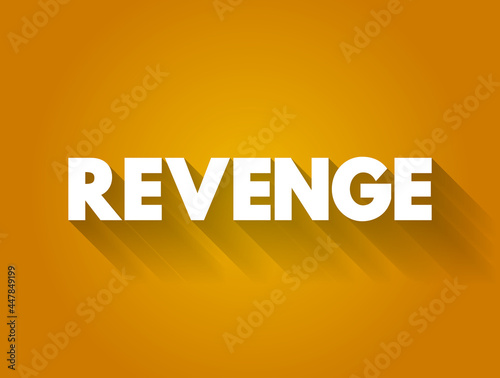 Revenge text quote, concept background