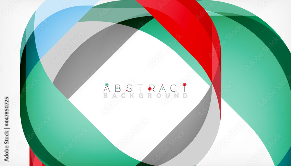 Abstract square shape with overlapping waves, minimal geometric background. Vector Illustration For Wallpaper, Banner, Background, Landing Page Abstract square shape with overlapping waves, minimal geometric background. Vector Illustration For Wallpaper, Banner, Background, Landing Page