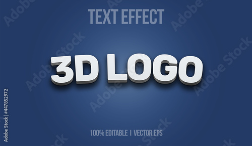 3D Logo text effect adobe illustrator