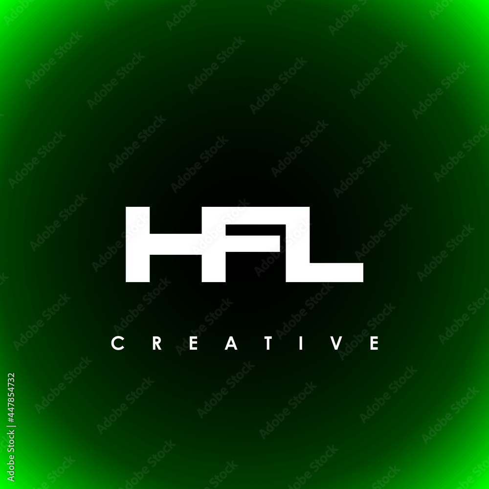 HFL Letter Initial Logo Design Template Vector Illustration