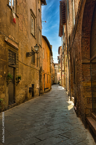 narrow street in the town Italy cinque Terre