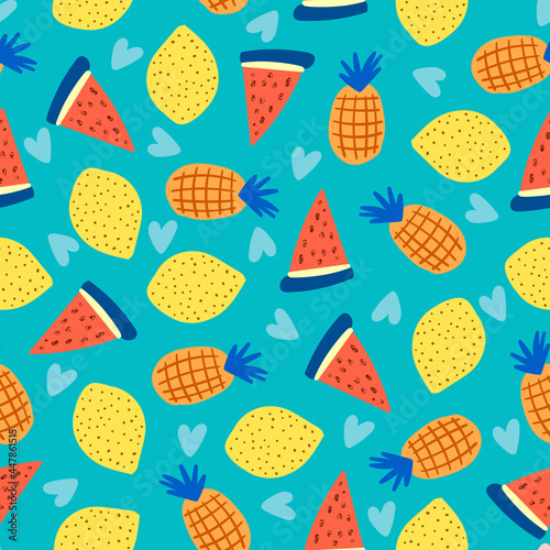Seamless pattern of colorfu...