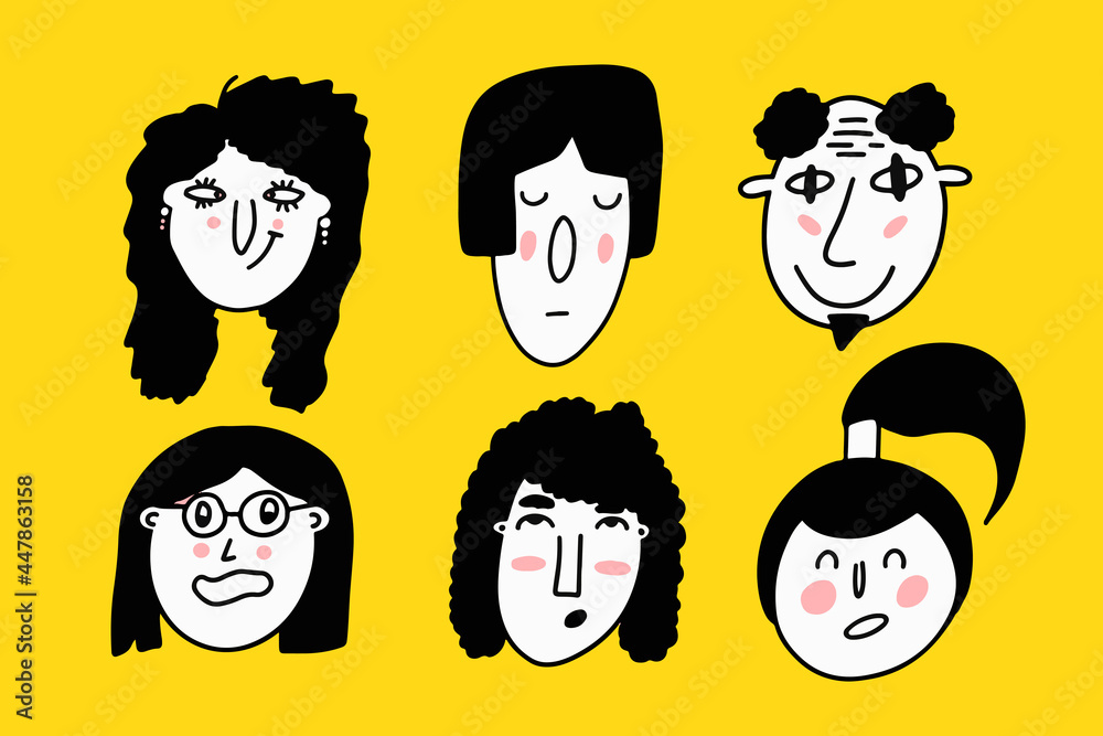People illustration start-up persona different ethnicity Vector People illustration start-up persona different ethnicity Vector