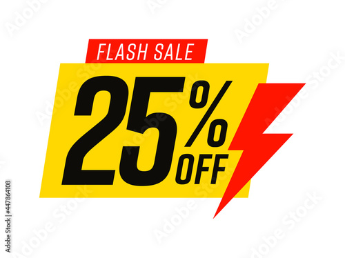 Flash sale template with 25 percent off commercial bonus
