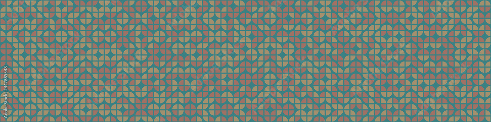 Fototapeta premium Abstract Geometric Pattern generative computational art illustration