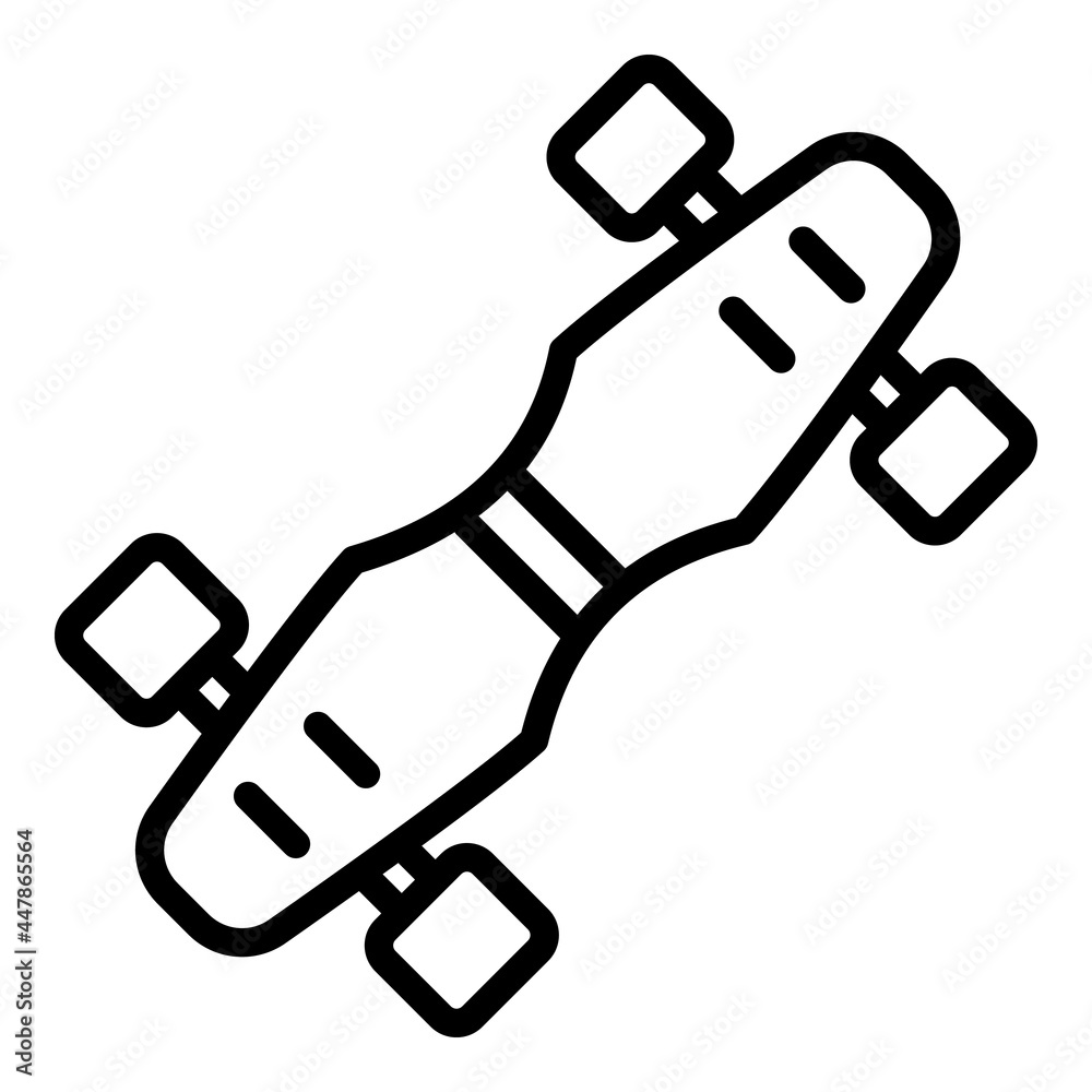 Extreme skateboard icon. Outline extreme skateboard vector icon for web design isolated on white background Extreme skateboard icon. Outline extreme skateboard vector icon for web design isolated on white background