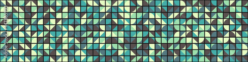 Abstract Geometric Pattern generative computational art illustration
