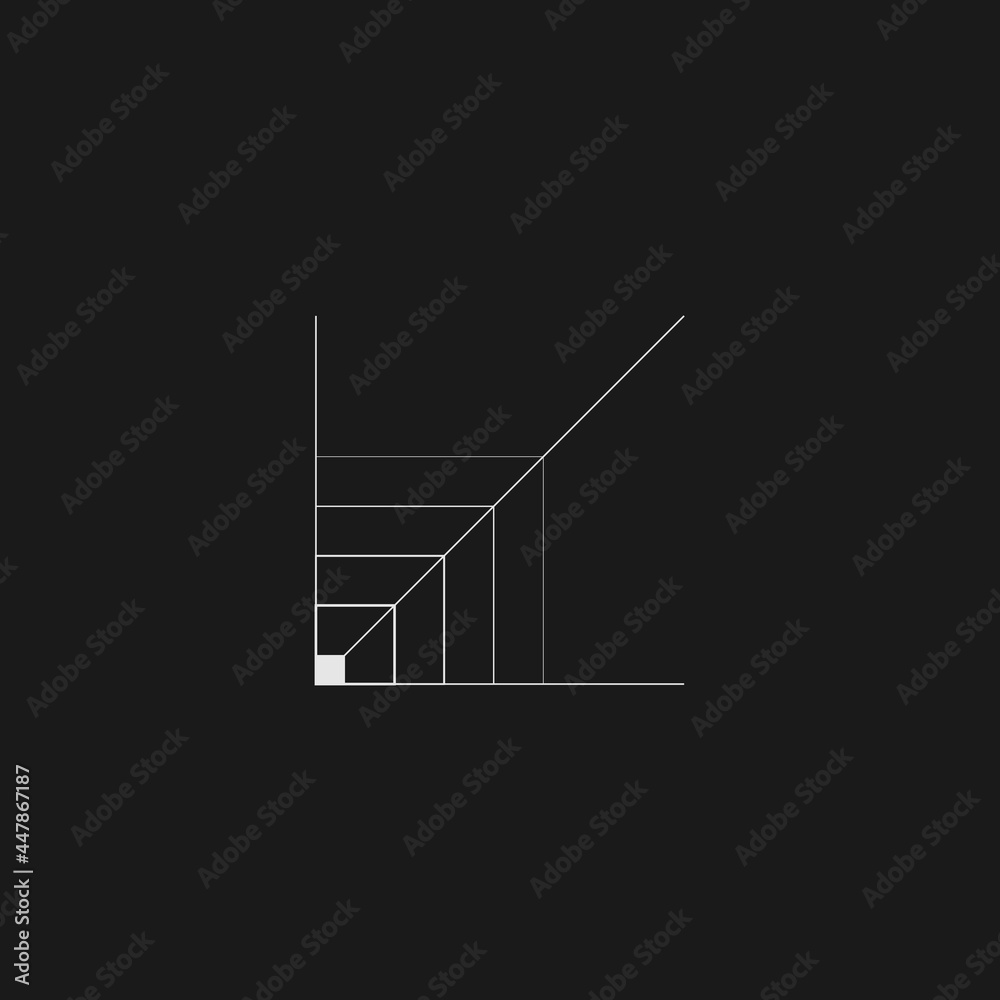 Retrofuturistic coordinate scale. Digital cyber retro design element. Coordinate scale in cyberpunk 80s style. Perspective geometry for poster, cover, merch in retrowave style. Vector Retrofuturistic coordinate scale. Digital cyber retro design element. Coordinate scale in cyberpunk 80s style. Perspective geometry for poster, cover, merch in retrowave style. Vector