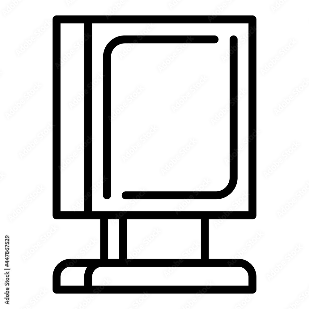 Light board outdoor advertising icon. Outline light board outdoor advertising vector icon for web design isolated on white background Light board outdoor advertising icon. Outline light board outdoor advertising vector icon for web design isolated on white background