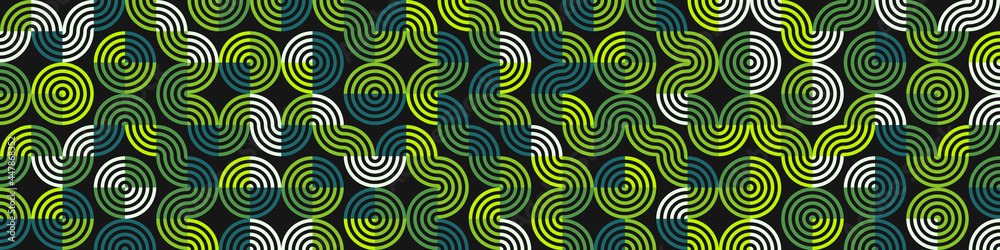 Obraz premium Abstract Geometric Pattern generative computational art illustration