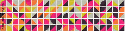 Abstract Geometric Pattern generative computational art illustration