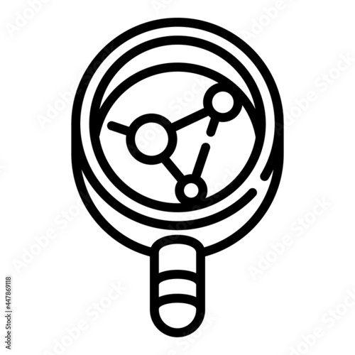 Forensic laboratory evidence icon. Outline forensic laboratory evidence vector icon for web design isolated on white background