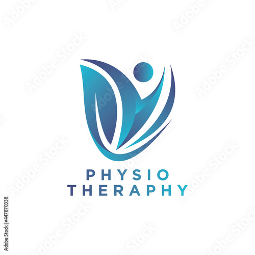 physio therapy logo illustration