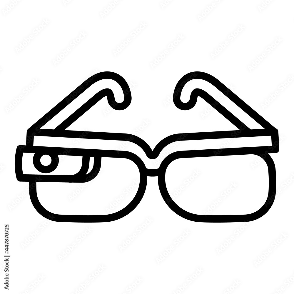 3d game glasses icon. Outline 3d game glasses vector icon for web design isolated on white background 3d game glasses icon. Outline 3d game glasses vector icon for web design isolated on white background