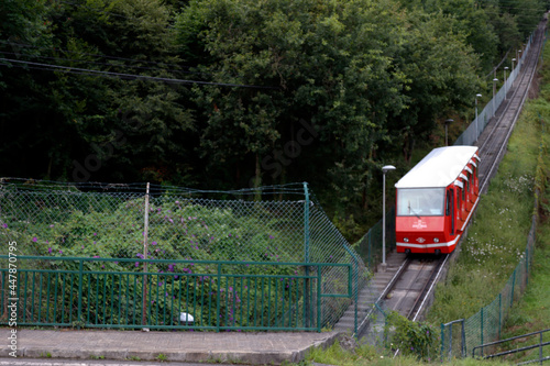 Traveling in a zipper train photo