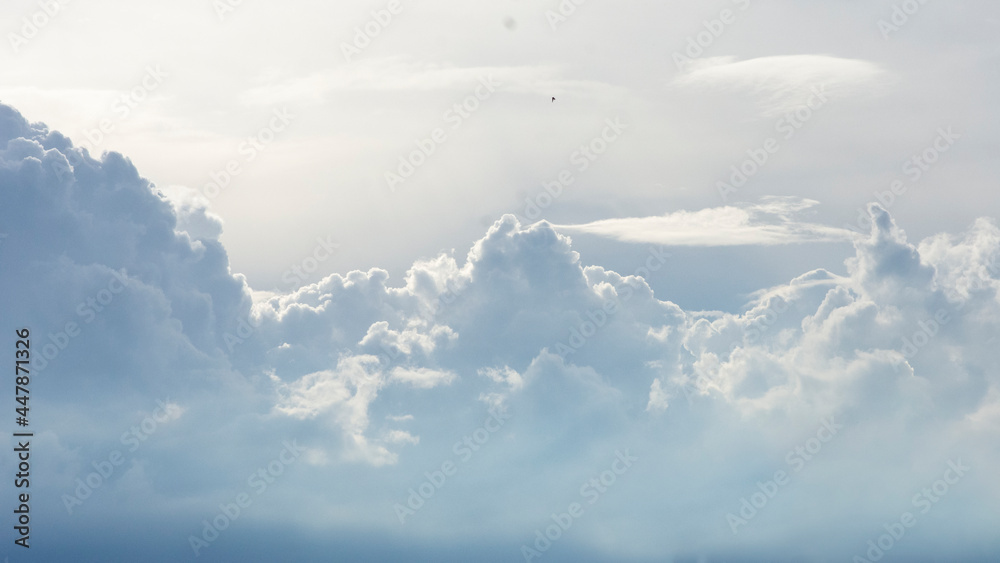 Beautiful sky. Cumulonimbus cloud and cirrus cloud Beautiful sky. Cumulonimbus cloud and cirrus cloud