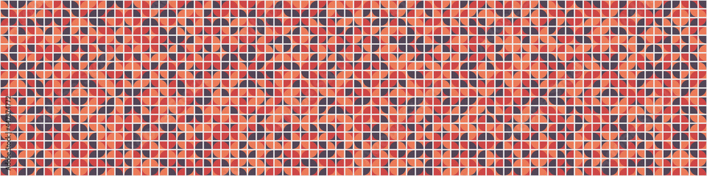 Fototapeta premium Abstract Geometric Pattern generative computational art illustration